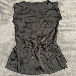 MAX Rave Drawstring Waist Utility Tunic M